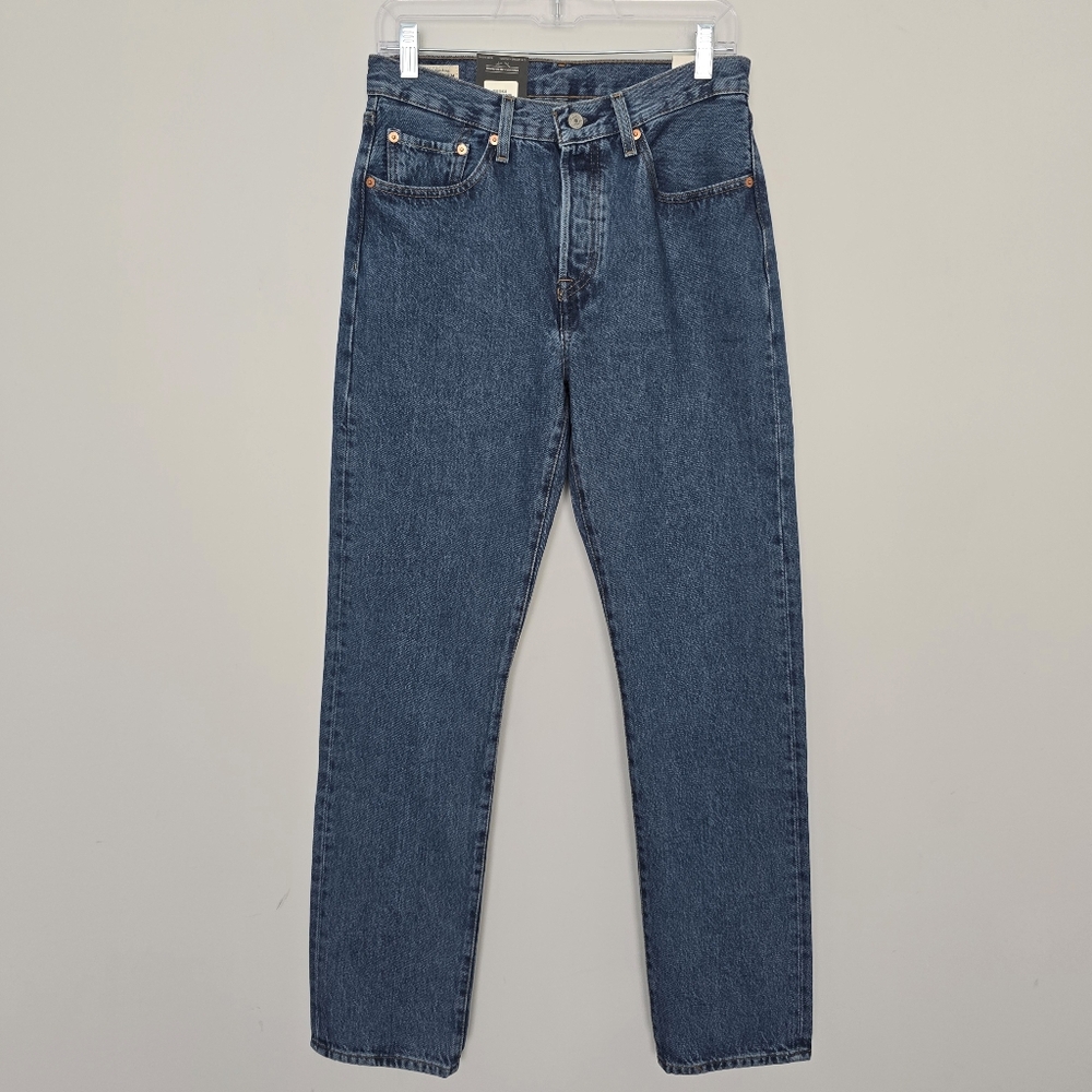 Levi's 501 Original Fit Straight Jeans Women 27 Medium Wash NWT